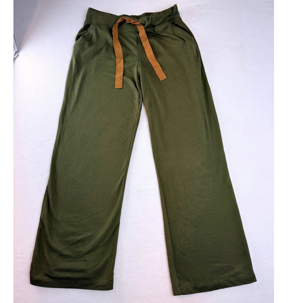 Koolaburra Olive Wide Leg Lounge Pants Women's Small Drawstring Soft